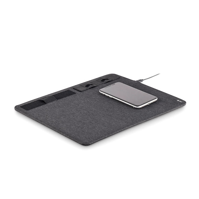 SUPERPAD - RPET-Mauspad-Ladegerät 15W