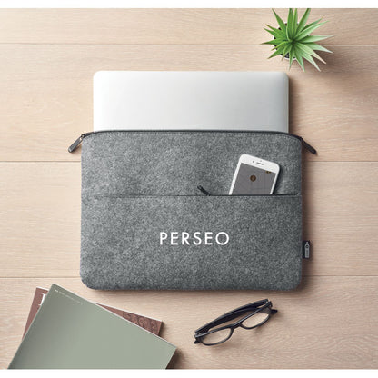 TOPLO – Laptoptasche aus RPET-Filz mit Reißverschluss
