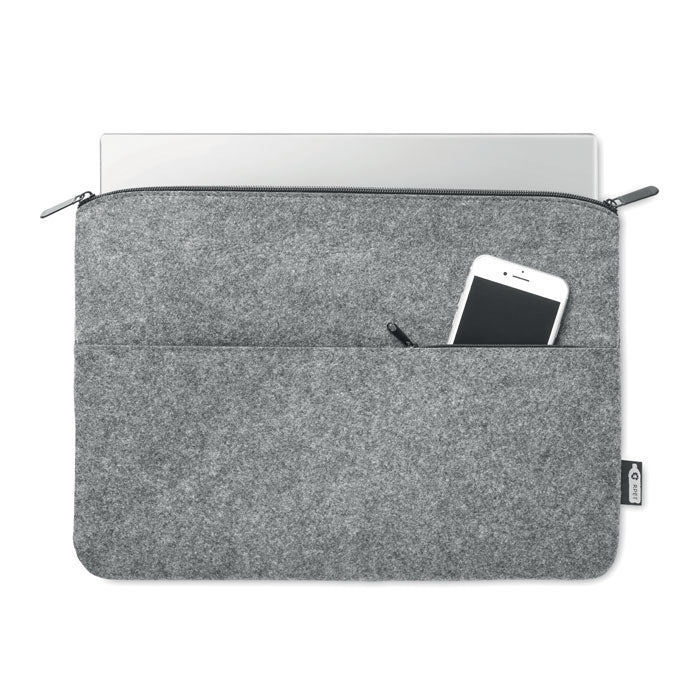 TOPLO – Laptoptasche aus RPET-Filz mit Reißverschluss