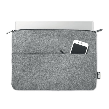 TOPLO – Laptoptasche aus RPET-Filz mit Reißverschluss
