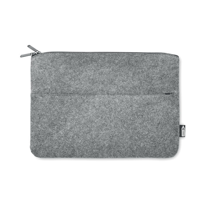 TOPLO – Laptoptasche aus RPET-Filz mit Reißverschluss
