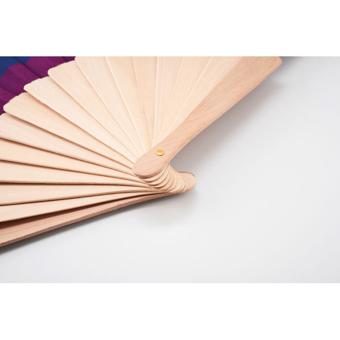 BOWFAN - Ventilador de mà de fusta arc de Sant Martí