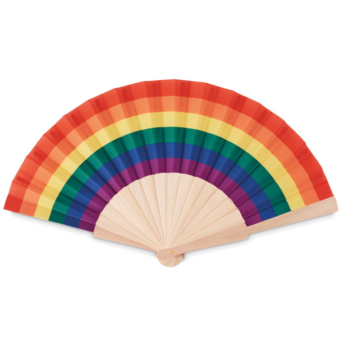 BOWFAN - Ventilador de mà de fusta arc de Sant Martí