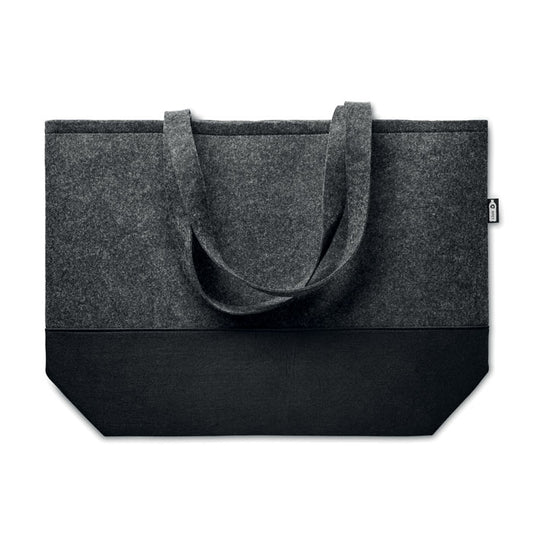 DUO INDICO - Borsa shopping in feltro RPET