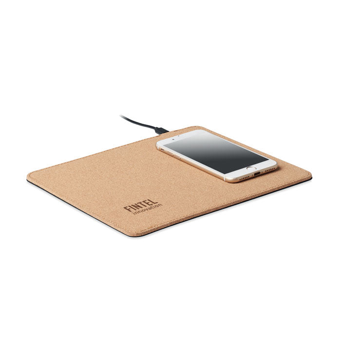 WIRELESS MATTY - Ladegerät für Mauspads aus Kork, 15 W