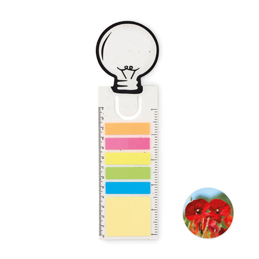 IDEA SEED - Seed paper bookmark w/memo pad