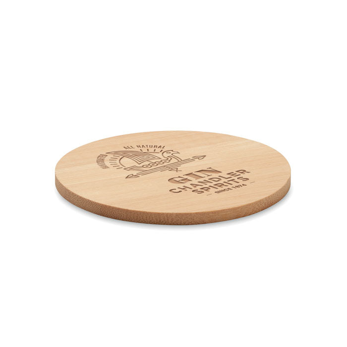 BAYIN - Dessous de verre rond en bambou