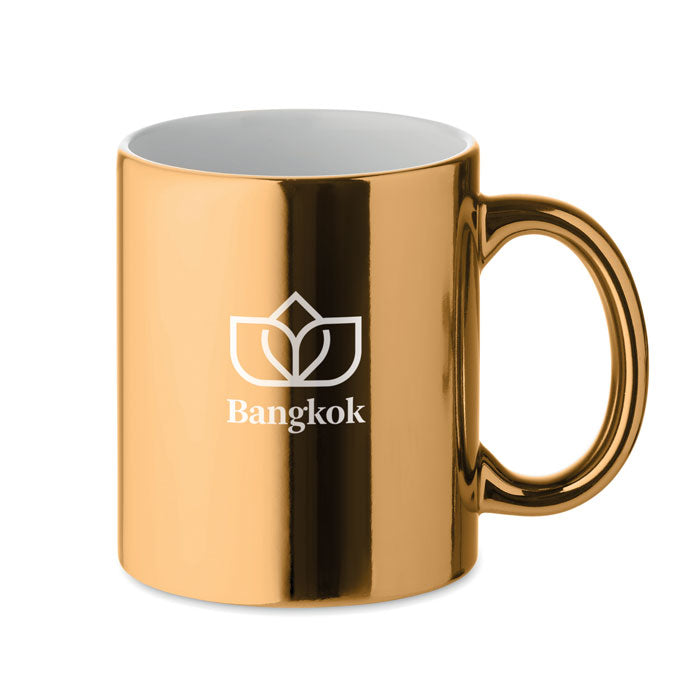 HOLLY - Taza de cerámica metalizada 300 ml