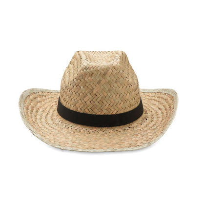 TEXAS - Chapeau cowboy en paille naturelle