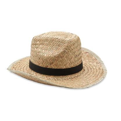 TEXAS - Chapeau cowboy en paille naturelle