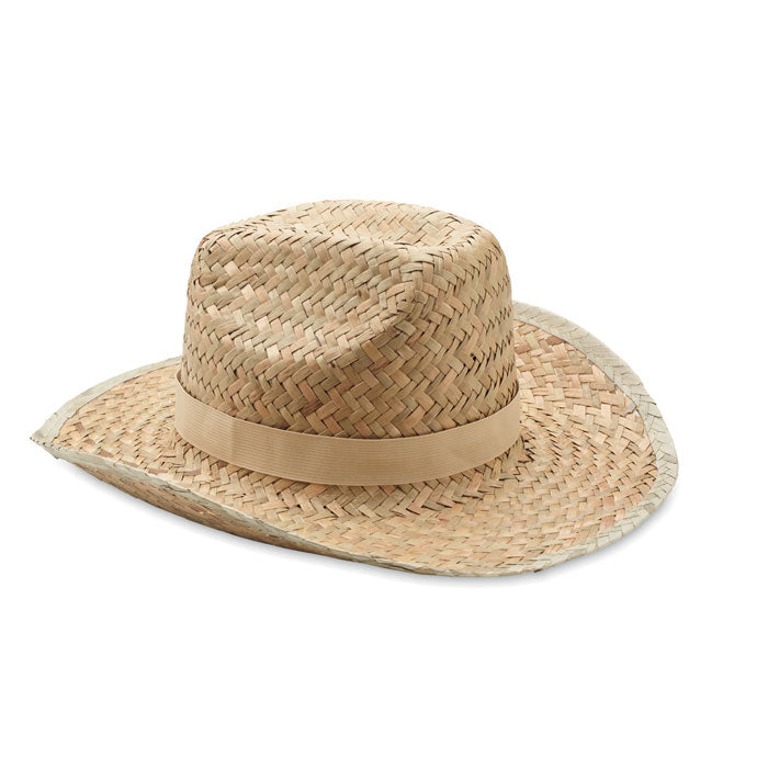 TEXAS - Chapeau cowboy en paille naturelle