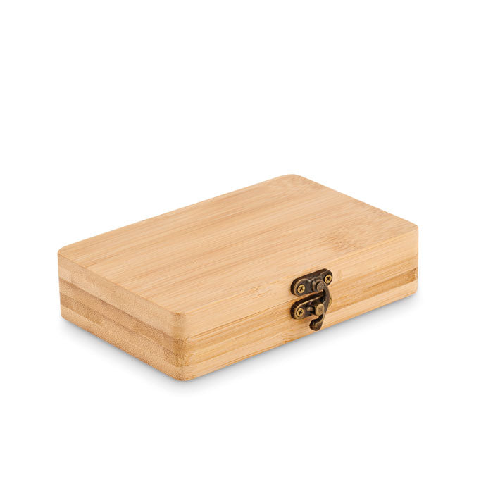 FUROBAM - Coffret à outils 13 pièces, coffret en bambou