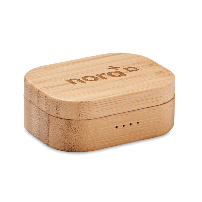 JAZZ BAMBOO - Auriculares TWS en estuche de bambú