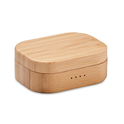 JAZZ BAMBOO - Auriculares TWS en estuche de bambú