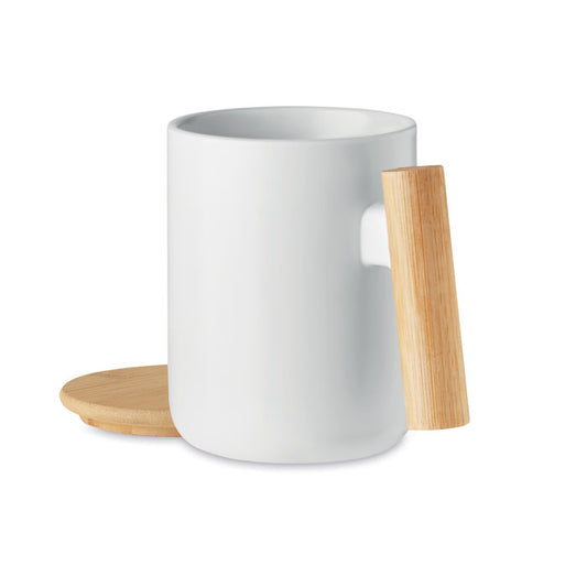 MAJEST - Porzellanbecher mit Deckel 380 ml