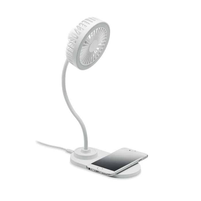 VIENTO - Desktop charger fan with light