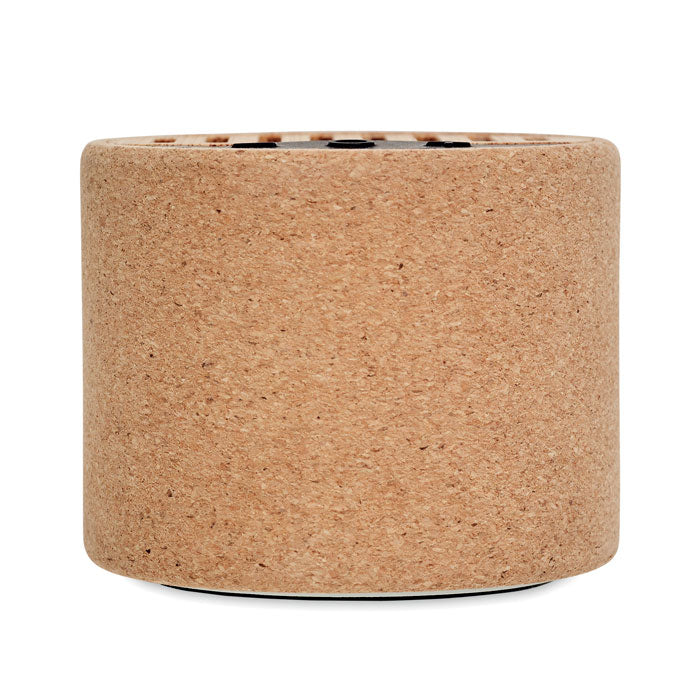 ROUND + - Altoparlante wireless rotondo in sughero