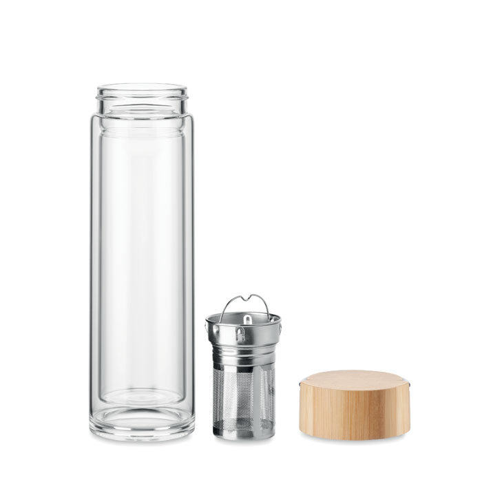 BATAMI – Doppelwandige Glasflasche 400 ml