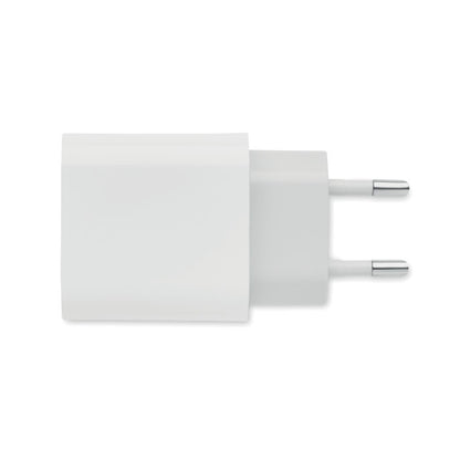 PUERTO - Cargador USB de 2 puertos de 18 W con enchufe UE