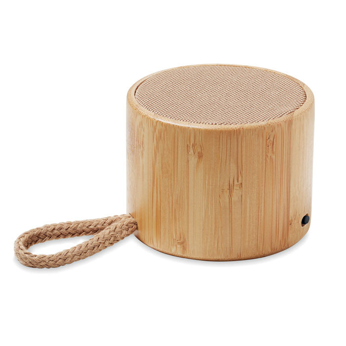 COOL - Altoparlante wireless rotondo in bambù