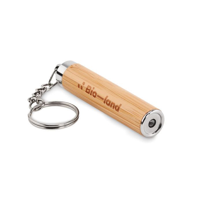 PIANTI - Mini torche en bambou avec porte-clés