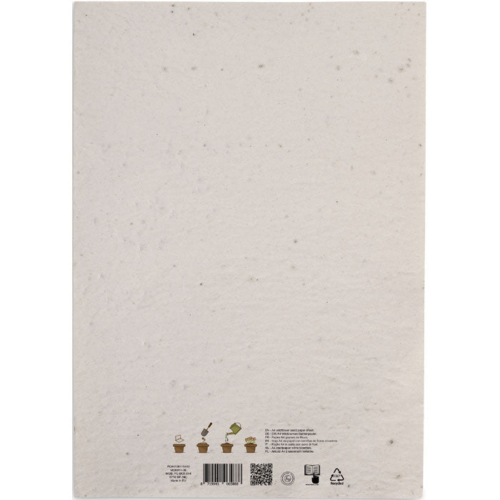 ASIDI – A4-Blatt Wildblumensamenpapier