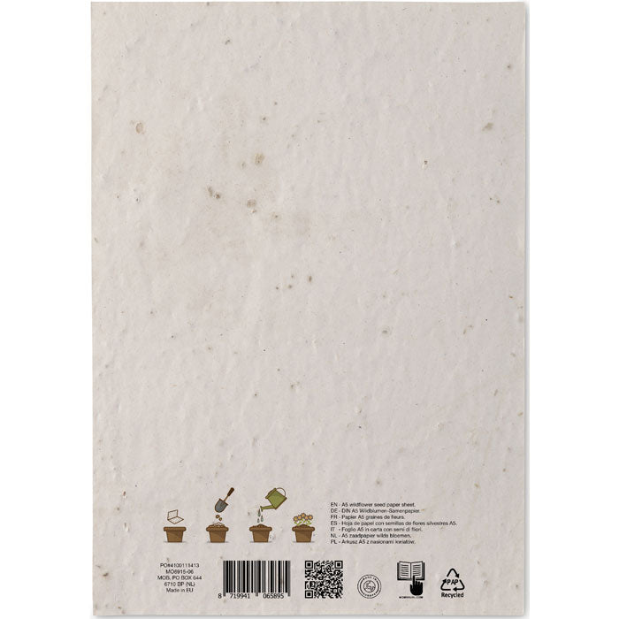 APART - Full de paper de llavors de flors silvestres A5