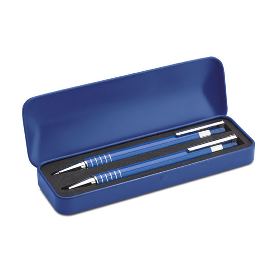 ALUCOLOR - Set de bolígrafs en caixa metàl·lica