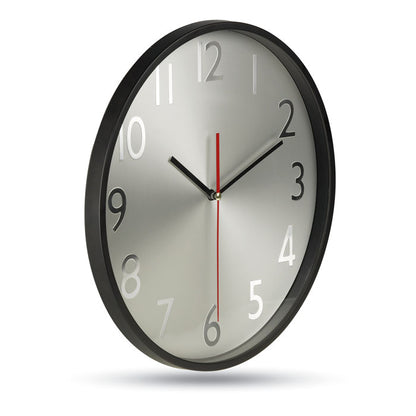 RONDO - Orologio da parete con fondo argento