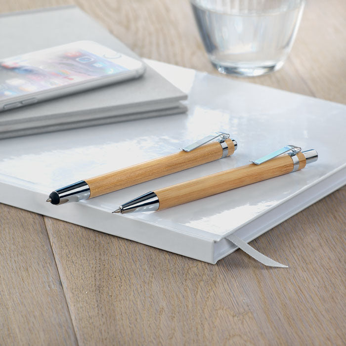 BAMBOOSET - Set stylo et crayon en bambou