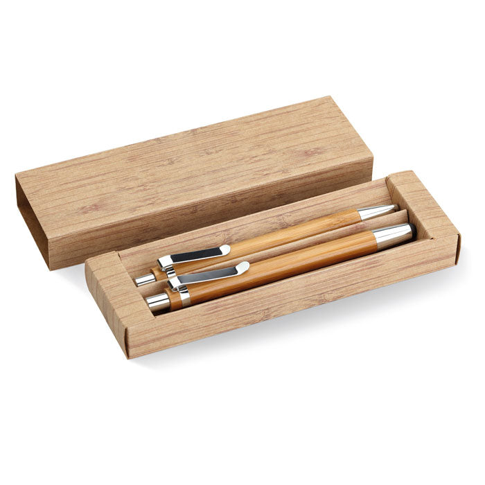 BAMBOOSET - Set stylo et crayon en bambou