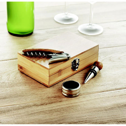 SONOMA - Service à vin en coffret bambou