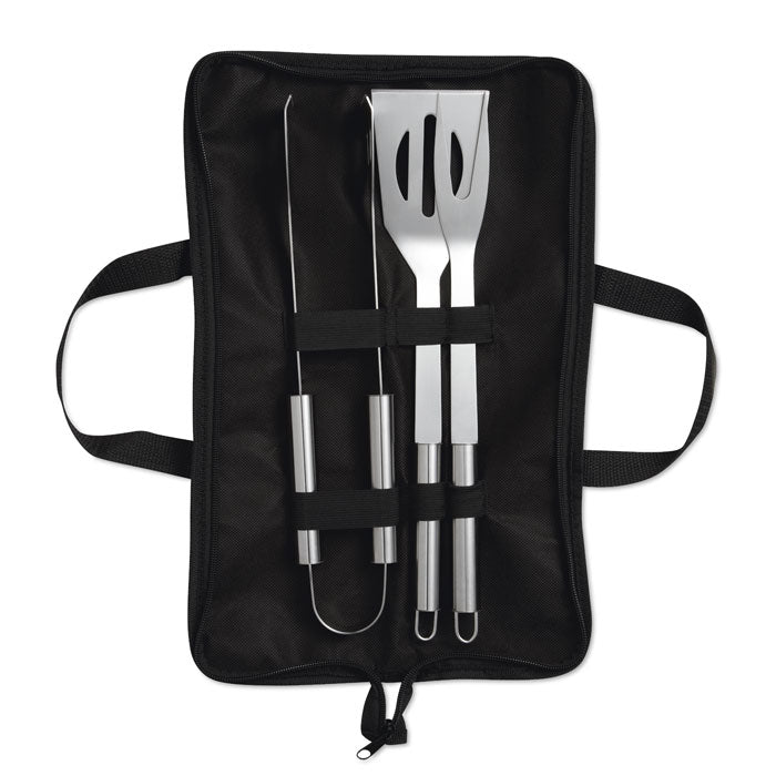 FRULLATI - 3 utensili per barbecue in custodia