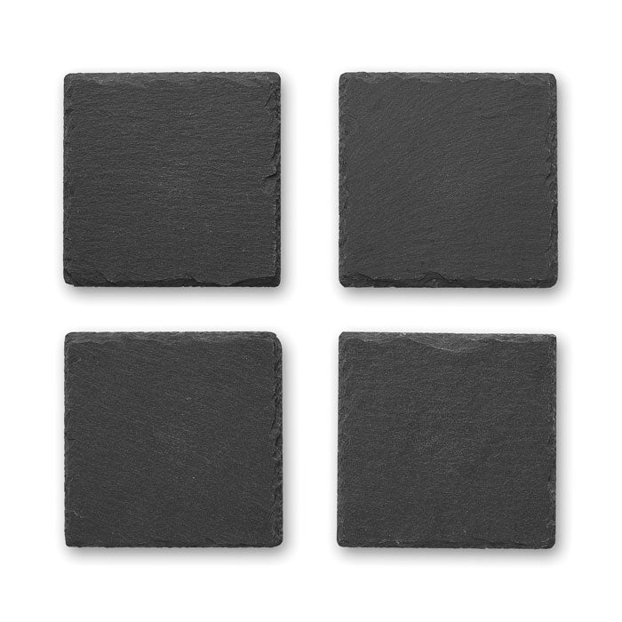 SLATE4 - Sottobicchieri in ardesia con fondo in EVA