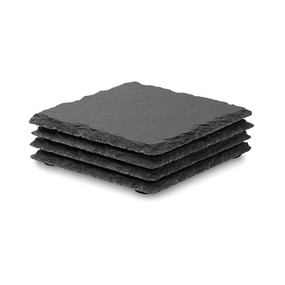 SLATE4 - Sottobicchieri in ardesia con fondo in EVA