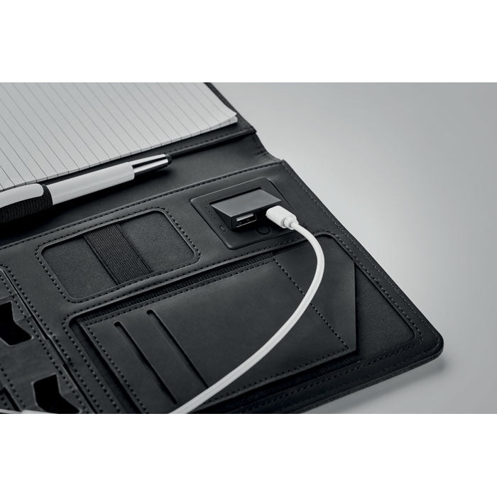 POWERNOTY – A5-Ordner mit Powerbank