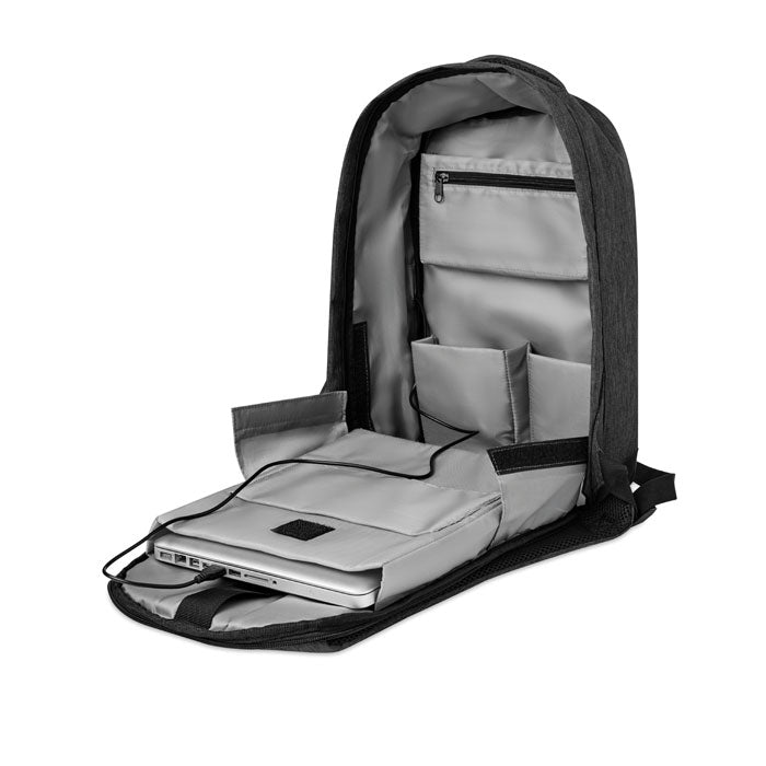 BERLIN - 2 tone backpack incl USB plug