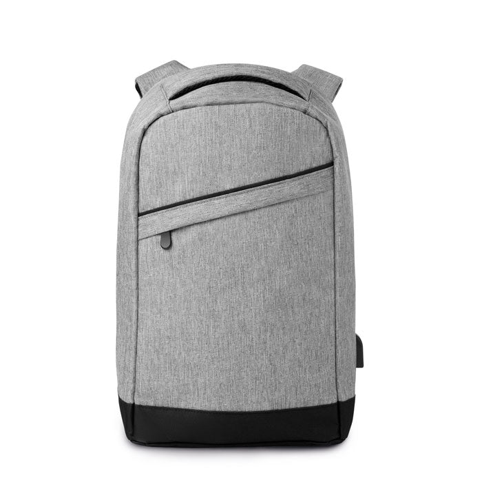 BERLIN - 2 tone backpack incl USB plug