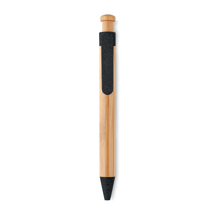 TOYAMA - Stylo bille ABS Bambou/Paille de Blé