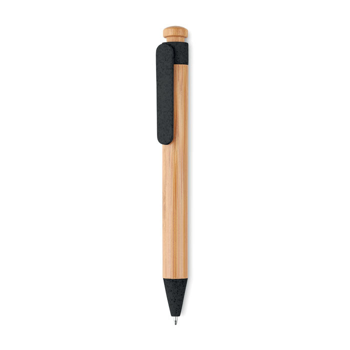 TOYAMA - Stylo bille ABS Bambou/Paille de Blé