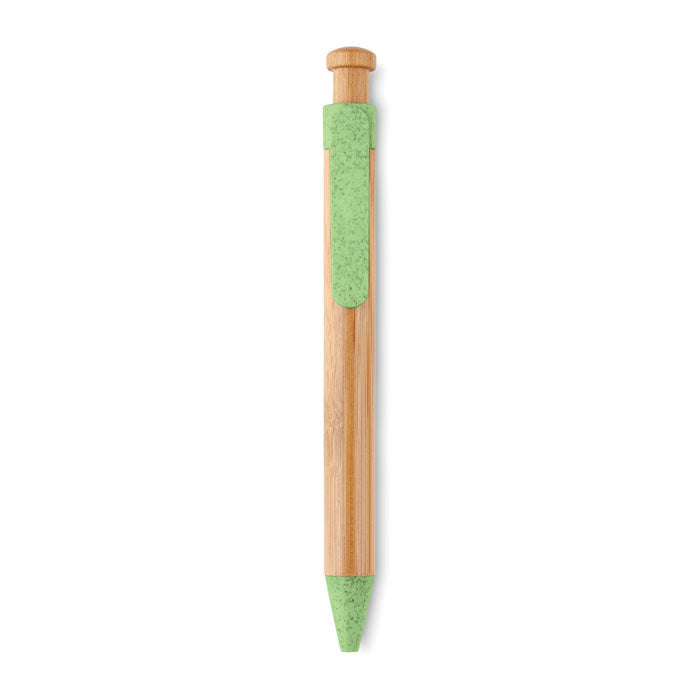 TOYAMA - Stylo bille ABS Bambou/Paille de Blé