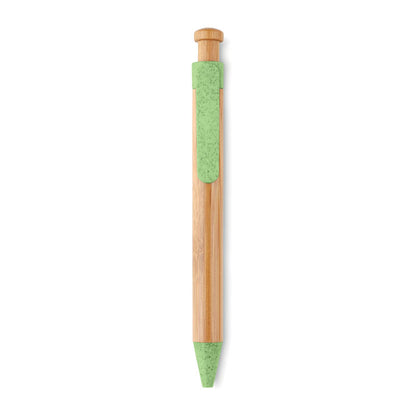 TOYAMA - Stylo bille ABS Bambou/Paille de Blé