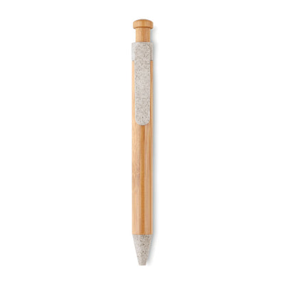 TOYAMA - Stylo bille ABS Bambou/Paille de Blé