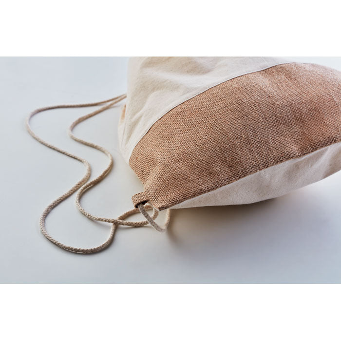 INDIA - Bossa amb cordó amb detalls de jute