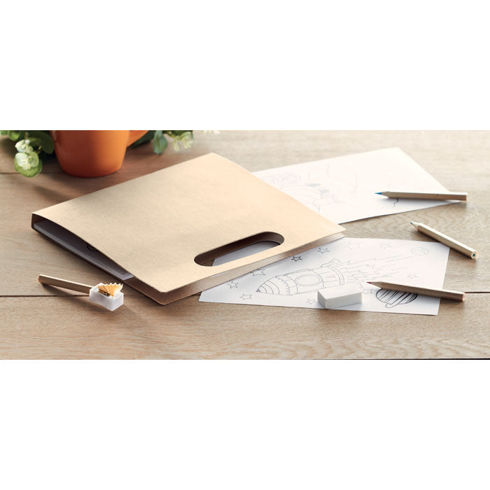 FOLDER2 GO - Set para colorear con 6 lápices