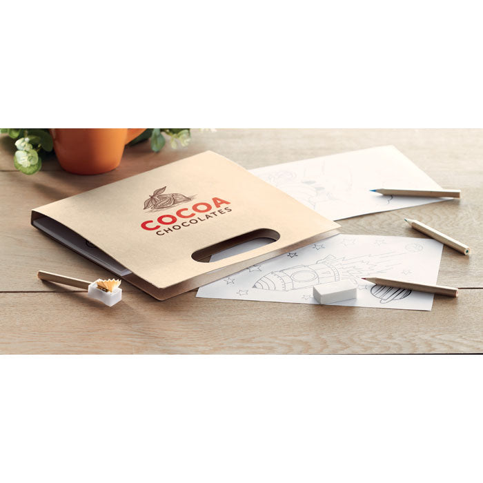 FOLDER2 GO - Set para colorear con 6 lápices