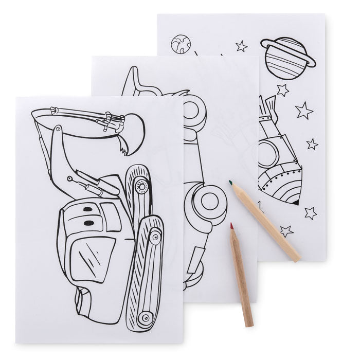 FOLDER2 GO - Set para colorear con 6 lápices