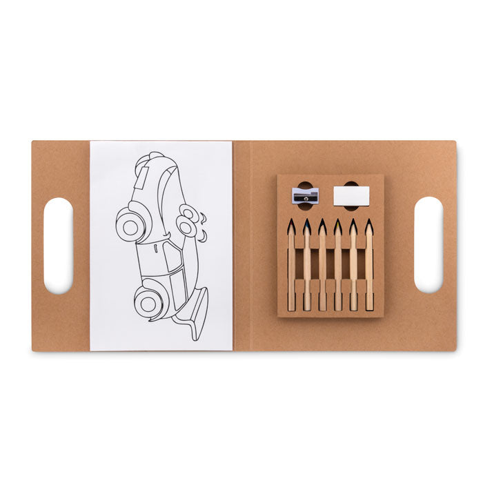 FOLDER2 GO - Set para colorear con 6 lápices