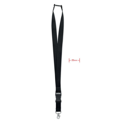 WIDE LANY – Lanyard mit Metallhaken 25 mm