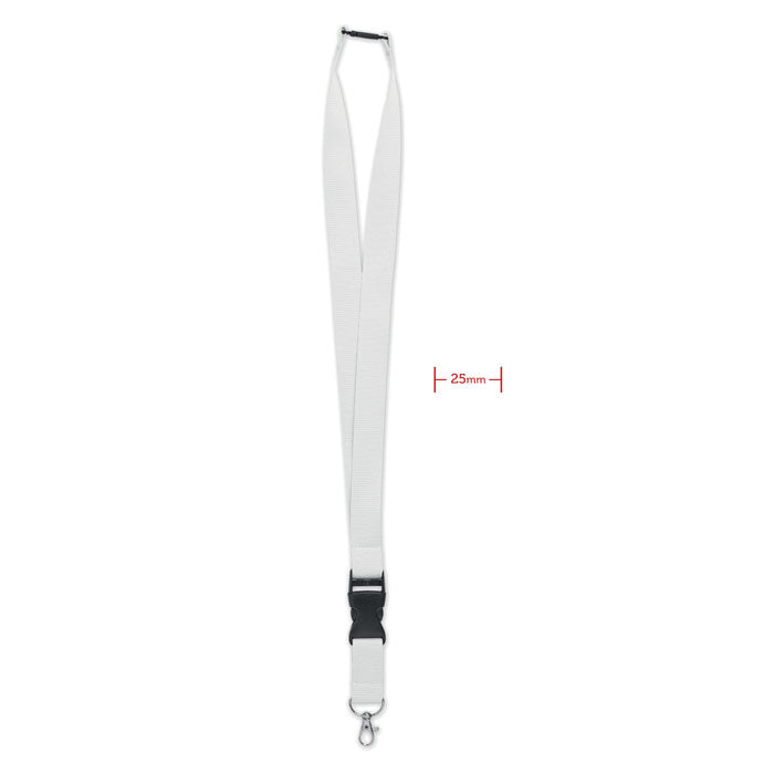 WIDE LANY – Lanyard mit Metallhaken 25 mm